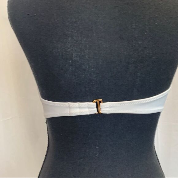 VICTORIA'S Secret white gem jewelled bandeau bikini top Sz S🇨🇦 - Picture 7 of 10